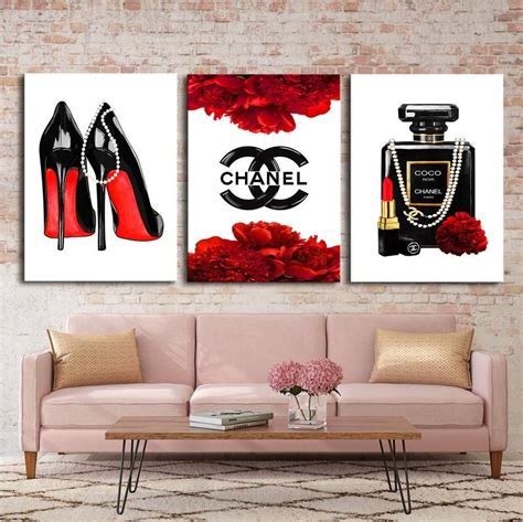 chanel painting set|chanel pictures wall decor.